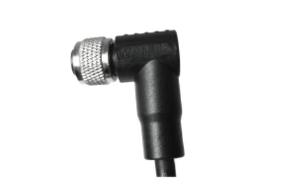 M12 ตัวเมีย ทำมุม UnShielded A- สายเคเบิลพีวีซี 4PIN เข้ารหัส 3.0M M12*1.0