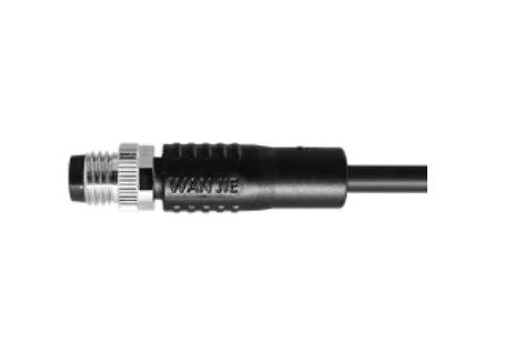 M8 ตัวผู้แบบตรง UnShield A- การเข้ารหัส 3PIN PVC 2.0M M8X1.0