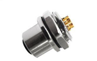 M12 ตัวเมียประเภทบัดกรีด้านหลัง A-Coding 17PIN PG9