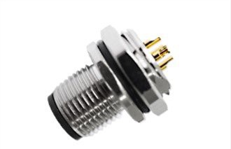 M12 ตัวผู้ชนิดบัดกรียึดด้านหลัง A- การเข้ารหัส 8PIN M16*1.5
